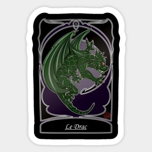 Le Drac - folklore Alpes Provence Auvergne Sticker